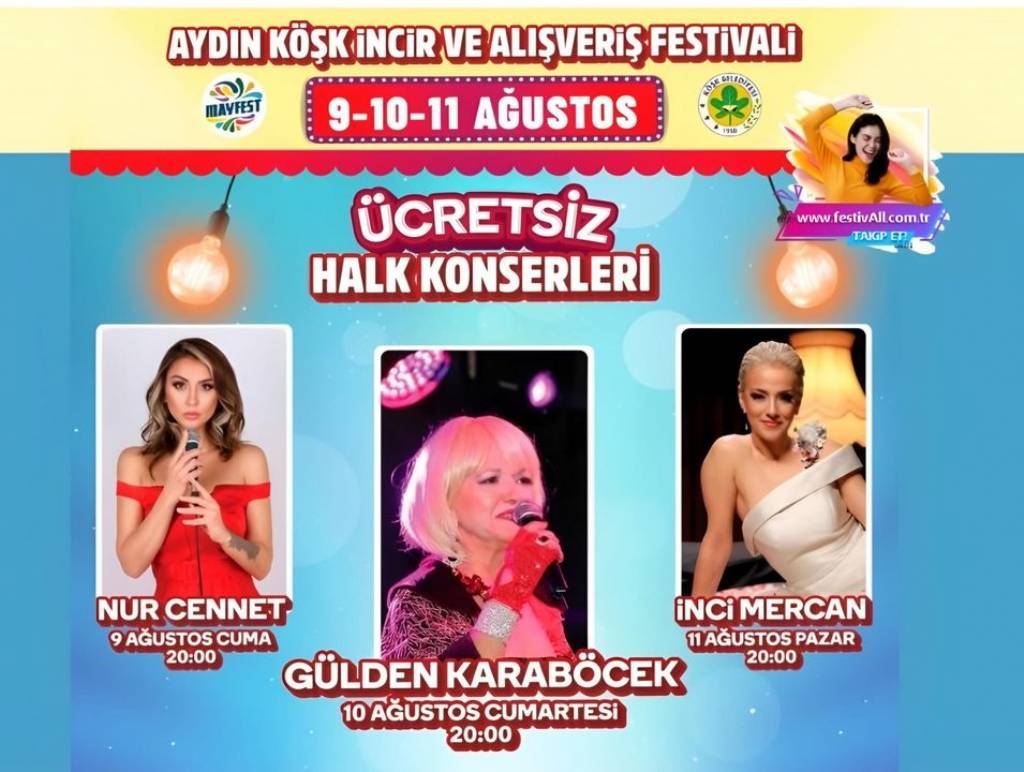 Köşk Belediyesi İncir ve Alışveriş Festivali Başlıyor!